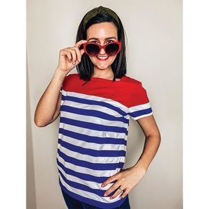 Chaps Classic Striped Shirt - Large